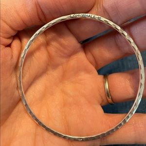 Oh Whale sterling bangle